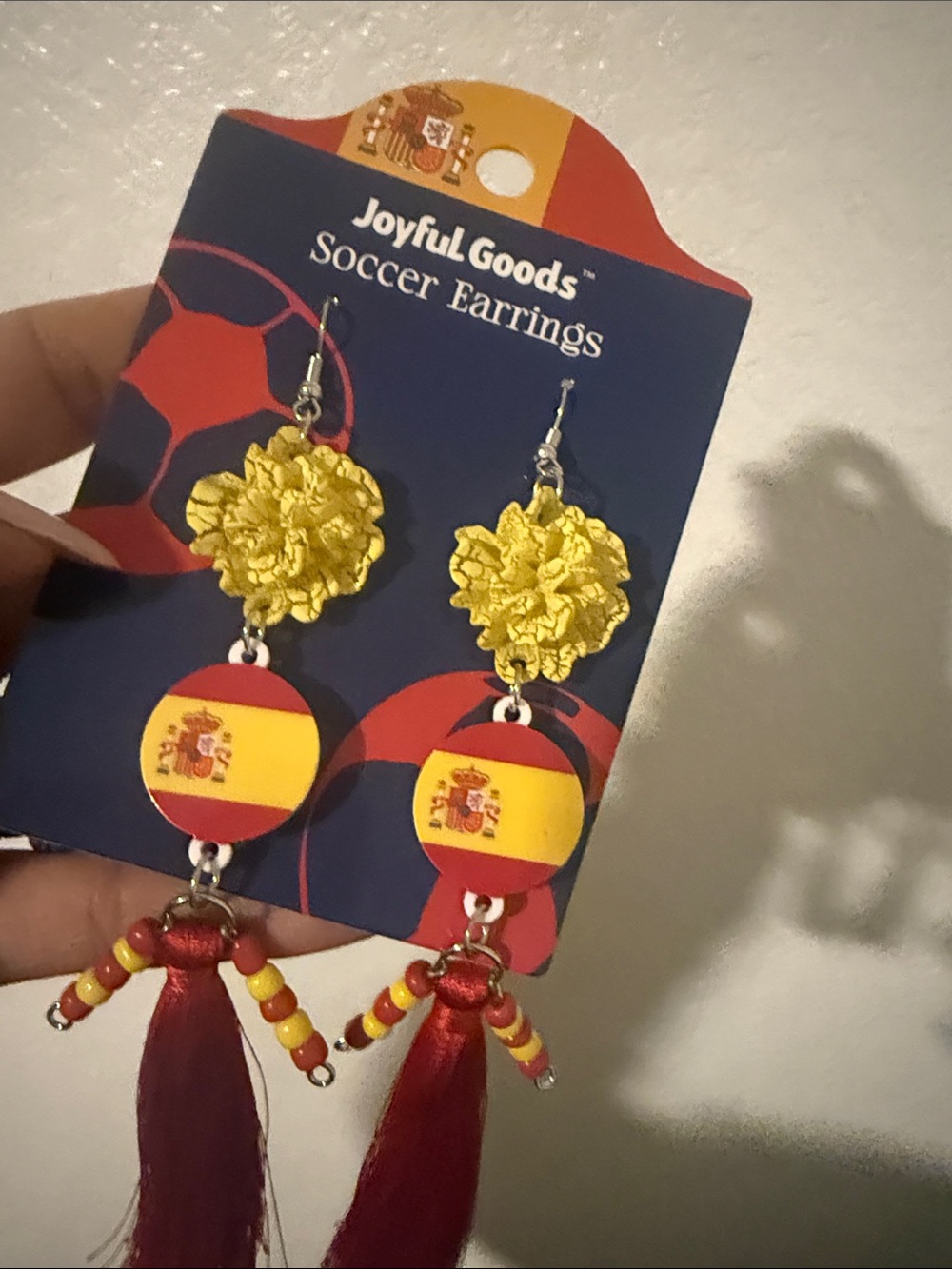 Spain soccer earrings - Picture 4 of 4
